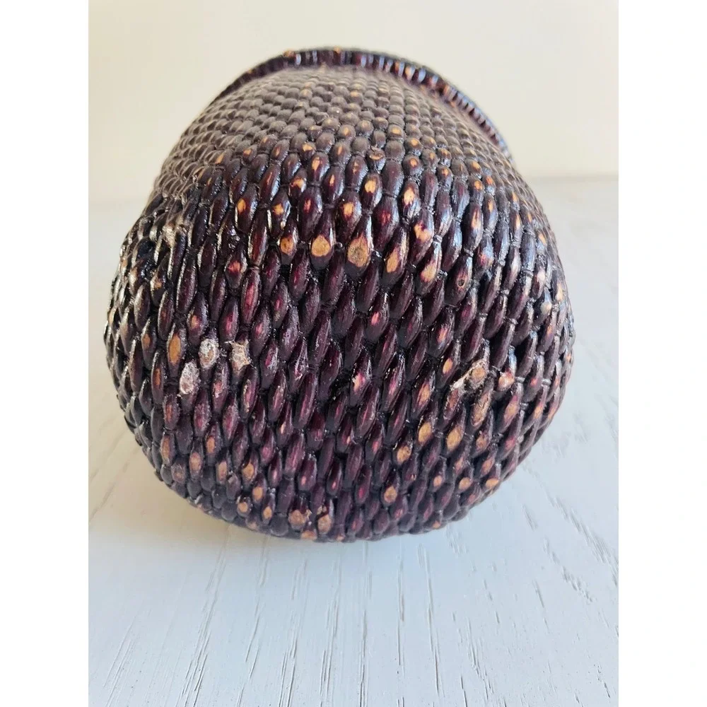 Antique Hand‎ Woven Chinese Rice Gathering Basket